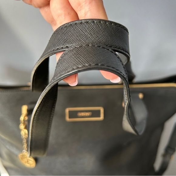 EUC DKNY Saffiano Tote w/ Crossbody Strap - Picture 10 of 15